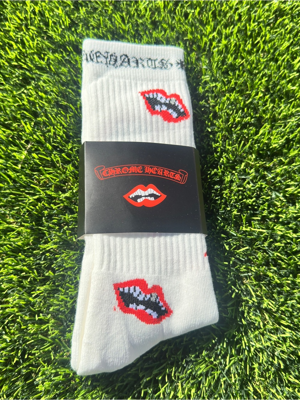 White Chrome Hearts Socks
